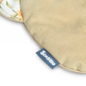 Set pernuta si pilota pentru caruciorlandoupatut copii Sensillo Teddy Square Beige cu doua fete bumbaccatifea