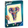 Set pictura pe numere Ravensburger CreArt Elefant