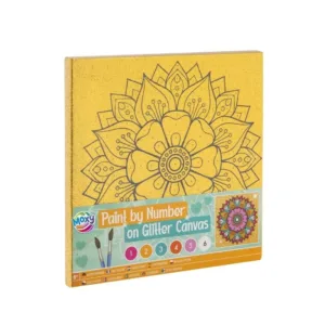 Set pictura pe numere cu sevalet cu sclipici Grafix