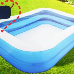 Set piscina de familie 200x100 cm cu 2 inele + boxa portabila Tablepro MG2