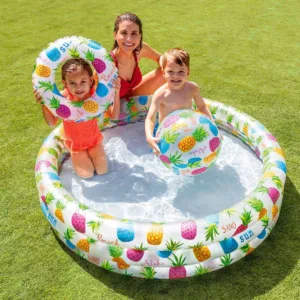 Set piscina gonflabila cu minge si colac incluse Intex Beach Sun
