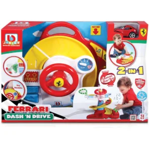 Set pista cu volan si masinuta Ferrari