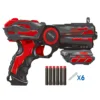 Set pistol Red Guns cu 6 proiectile catuse si binoclu