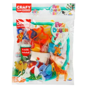 Set plastilina cu 4 forme de modelat