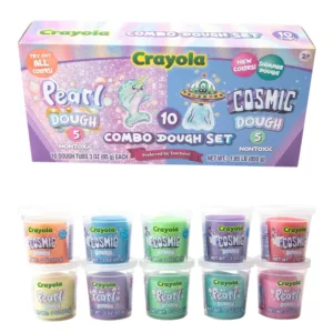 Set plastilina sidefata si sclipitoare Crayola Cosmic 850g