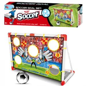 Set poarta de fotbal cu perete 120x51x77cm