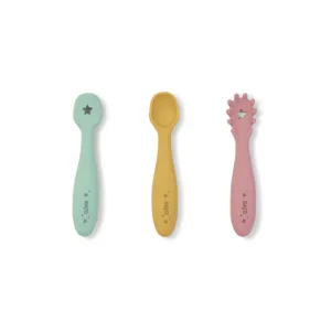 Set pre-lingurite din silicon pentru diversificare bebelusi blossom