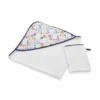 Set prosop si manusa de baie din bumbac BabyJem Colorful Rings