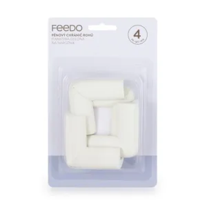 Set protectii Feedo pentru colturi ascutite 5 x 5 x 2 cm 4 bucati alb
