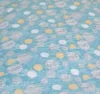 Set protectii patut Bubble Blue KidsDecor din bumbac 60x120 cm