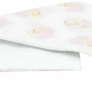Set protectii patut Pink Bears Dream KidsDecor din bumbac 60x120 cm