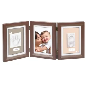 Set rama foto cu mulaj pentru mana si picior Baby Art Black