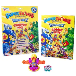 Set revista cu 2 figurine si 1 vehicul