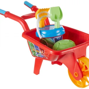 Set roaba cu 5 jucarii de nisip Rosu