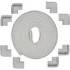 Set rola protectie multifuntionala xxl de 6m si 8 aparatori moi pentru colturi Bambinice gri
