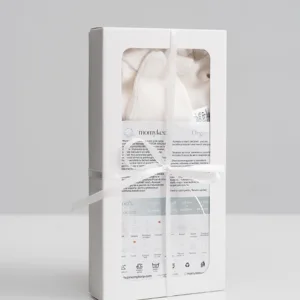 Set sac de dormit si caciulita pentru nou-nascuti din bumbac organic