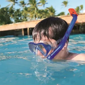 Set snorkeling pentru scufundari copii Bestway Albastru