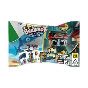 Set surpriza cartonase de colectionat si tatuaje Kidz Brainrot diverse modele