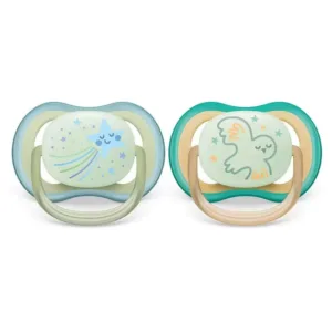 Set suzete silicon Avent Ultra Air 0-6 luni Night Star