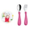 Set tacamuri din inox pentru copii BabyJem Pink