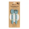 Set tacamuri din silicon PetiteMars Frosted Sky Albastru TakeMatch