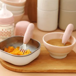 Set tacamuri inox Beaba Cotton Candy