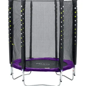 Set trambulina cu plasa de protectie Junior 140 cm Plum