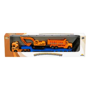 Set transportator cu vehicule de constructie