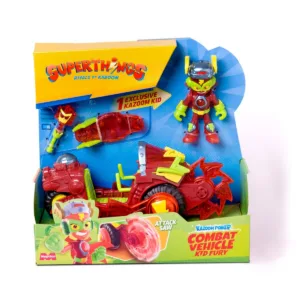 Set vehicul cu figurina Superthings