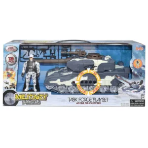 Set vehicul militar cu sunete si figurina