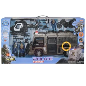 Set vehicule SWAT cu sunete si lumini si 3 figurine