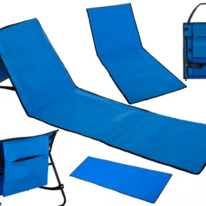 Sezlong de plaja pliabil 150x47x48cm Blue