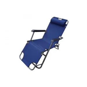 Sezlong-scaun camping panza H015 albastru