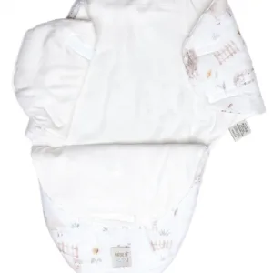 Sistem de infasare Nature Bamboo by Amy din bambus cu umplutura antialergic BabySoft + cadou rucsacel oite