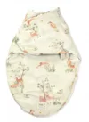 Sistem de infasare bambus inchidere velcro Baby swaddle Caprioare + cadou rucsacel