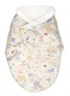 Sistem de infasare bambus inchidere velcro Baby swaddle Lunca bej + cadou rucsacel