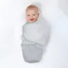 Sistem de infasare din bumbac 0-3 luni BabyJem Swaddle Gri