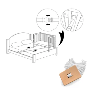Sistem de prindere pentru patut co-sleeper