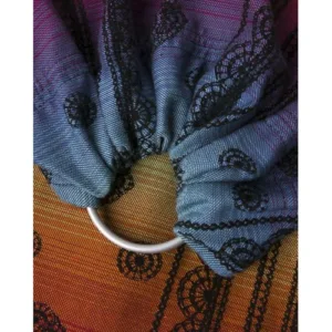 Sistem de purtare Sling cu inele Lenny Lamb Rainbow Lace Dark