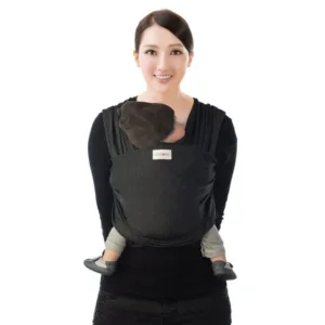 Sistem de purtare wrap elastic Tricot Slen Design Babylonia Black Stipple