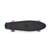 Skateboard cu baza antiderapanta 56x15cm si roti din PU ABEC 7 cu lumini LED Graffiti Pink Led
