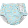 Slip copii refolosibil SPF 50+ cu capse Green Sprouts by iPlay Aqua Rainbows 24 luni