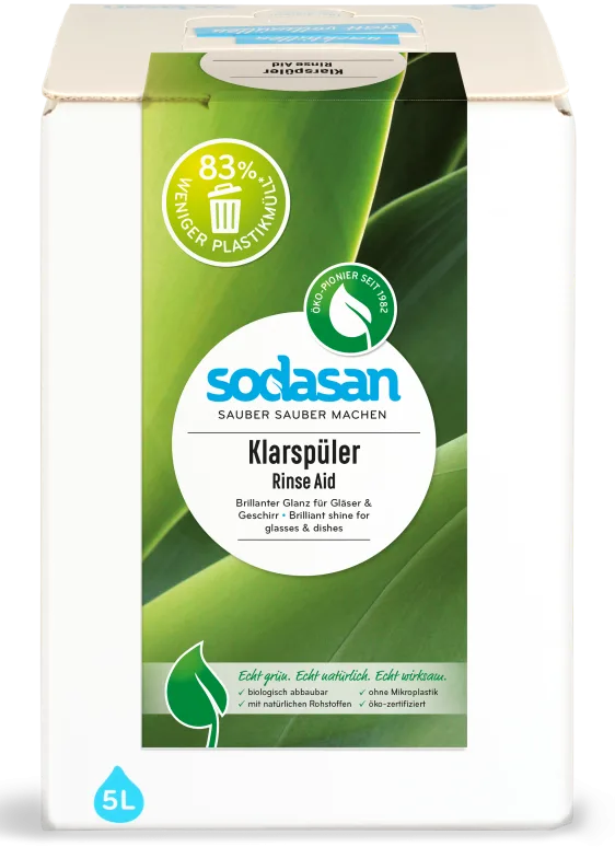 Solutie de clatire pentru masina de spalat vase ecologica 5l Sodasan