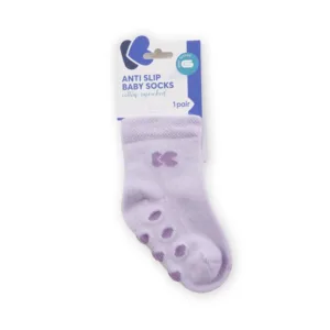 Sosete termice din bumbac anti alunecare Kikka 2-3 ani purple