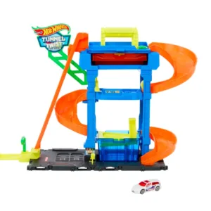 Spalatoria Hot Wheels Color Shifters Tunnel Twist cu 1 masinuta
