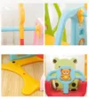 Spatiu de joaca Nichiduta Bear Colorful 3 in 1 cu Leagan convertibil