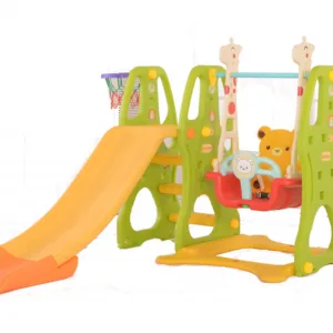 Spatiu de joaca Nichiduta Bear Green 3 in 1 cu Leagan convertibil
