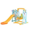 Spatiu de joaca Nichiduta Garden Bear Blue 3 in 1 cu Cos de baschet