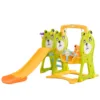 Spatiu de joaca Nichiduta Garden Bear Green 3 in 1 cu Cos de baschet