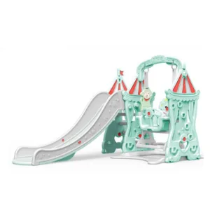 Spatiu de joaca Nichiduta Garden Circus Mint 3 in 1 cu Cos de baschet